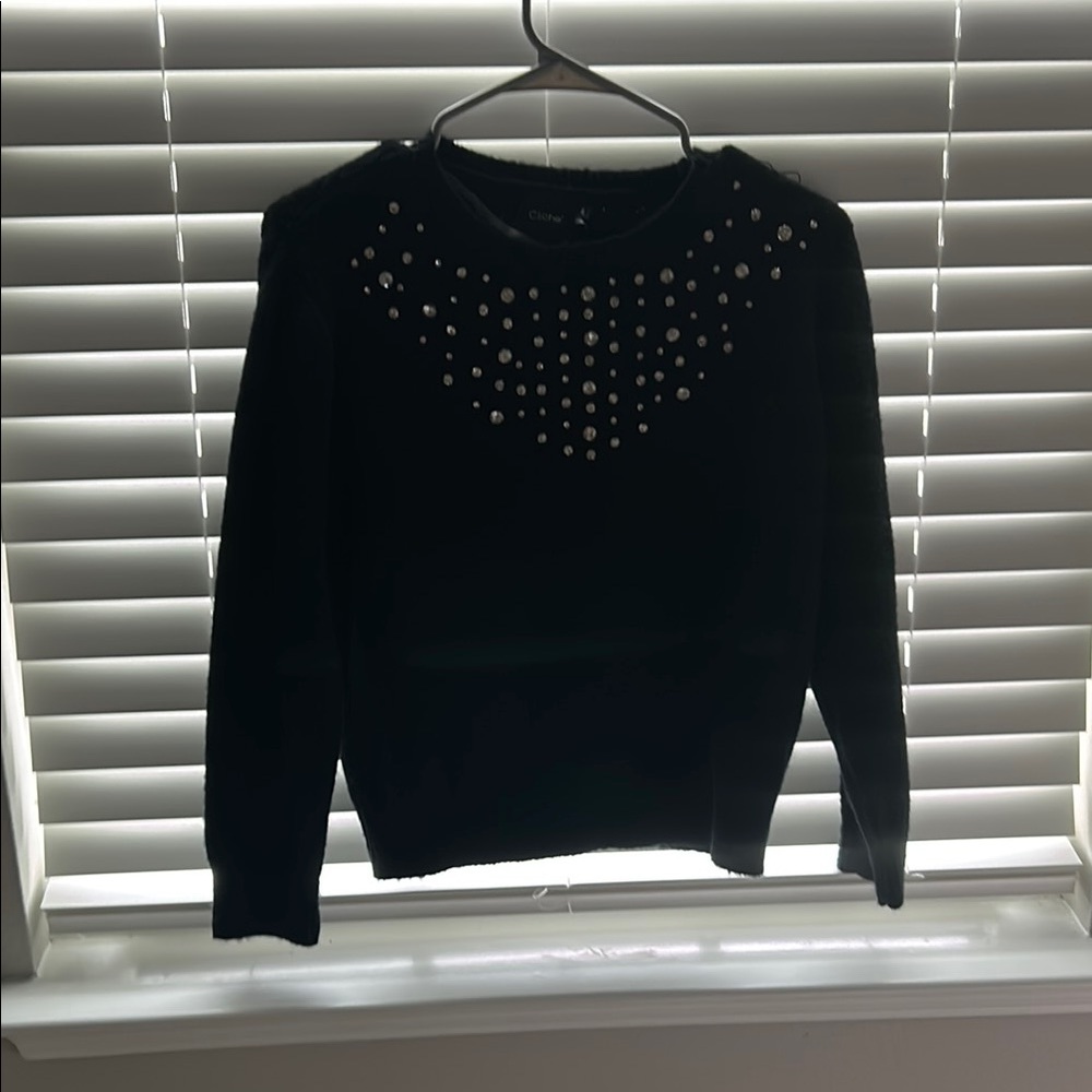 Black Studded Sweater